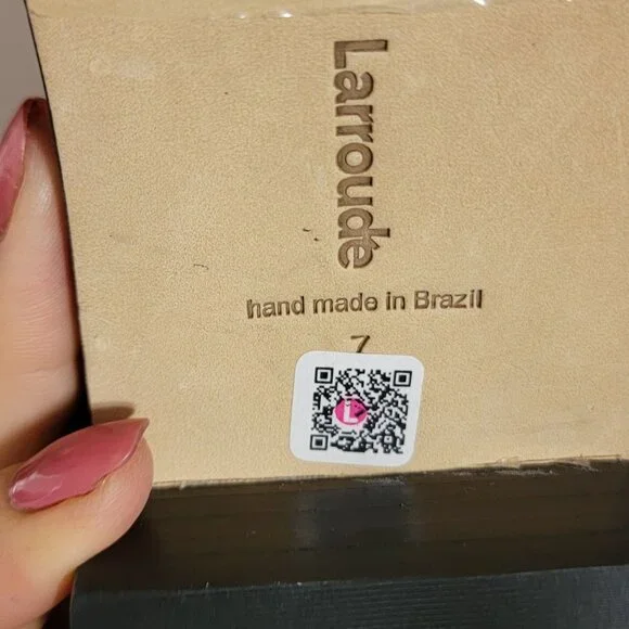 NEW Larroude Barb Boots Ivory Floater Womens 7 Boho Cottagecore Chic Designer - Picture 11 of 11